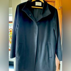 Fleurette Black 100% Wool Peacoat size 20